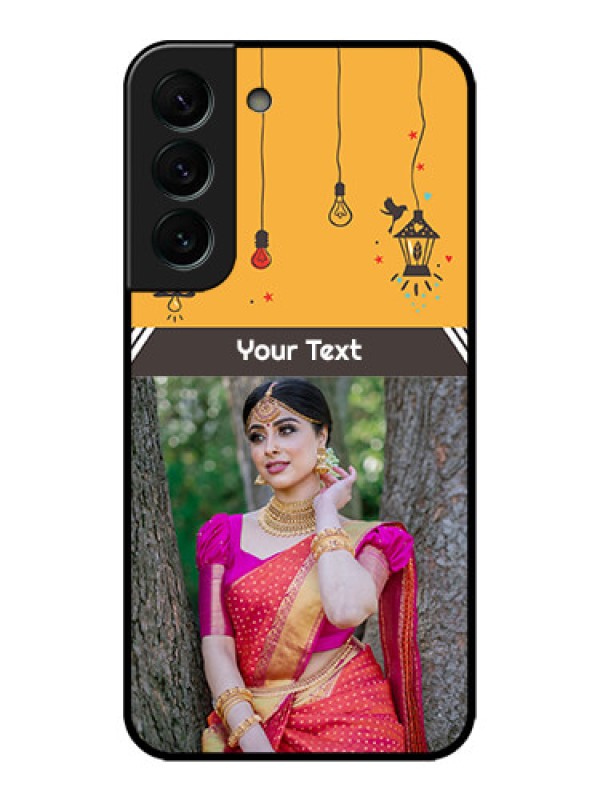 Custom Galaxy S22 Plus 5G Custom Metal Phone CaseWith Family Picture And Icons