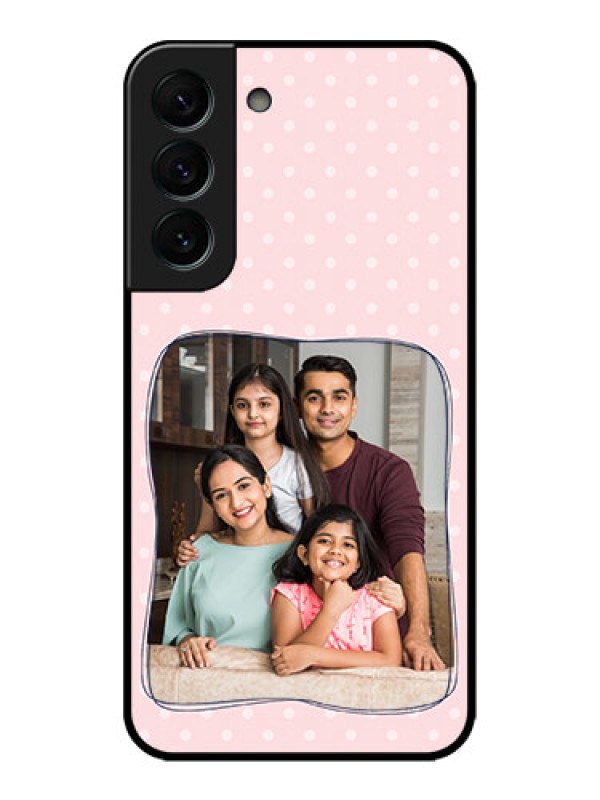 Custom Galaxy S22 Plus 5G Custom Metal Phone CaseFamily With Dots Design