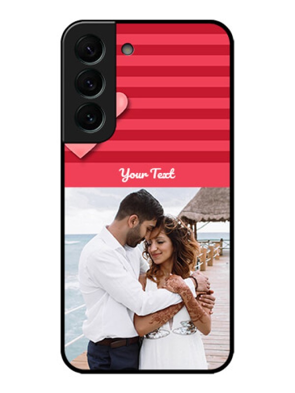 Custom Galaxy S22 Plus 5G Custom Metal Phone CaseValentines Day Design