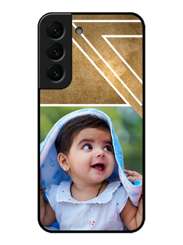 Custom Galaxy S22 Plus 5G Custom Metal Phone CaseGradient Abstract Texture Design