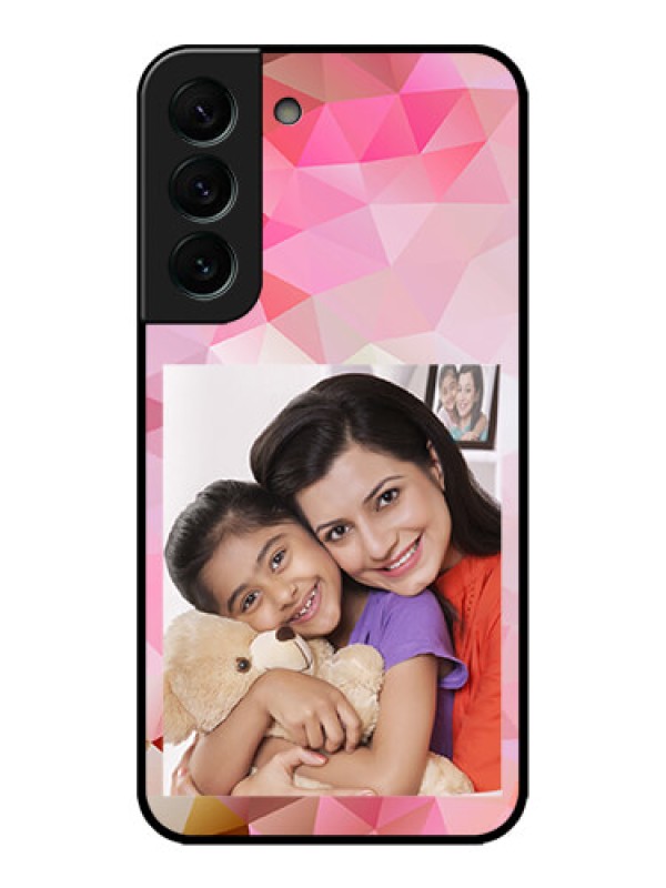 Custom Galaxy S22 Plus 5G Custom Metal Phone CaseAbstract Triangle Design