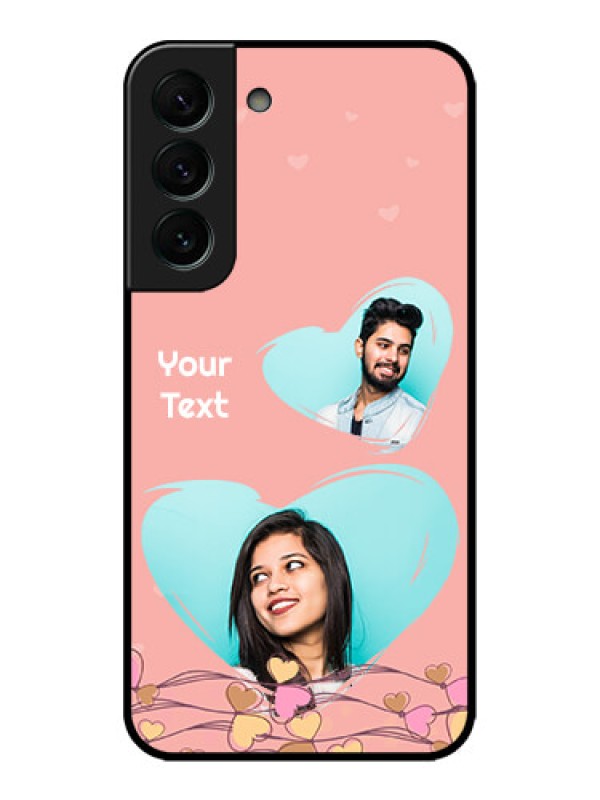 Custom Galaxy S22 Plus 5G Custom Metal Phone CaseLove Doodle Design