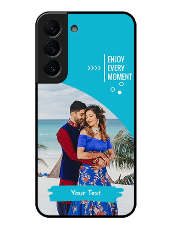 Custom Galaxy S22 Plus 5G Custom Metal Phone CaseHappy Moment Design