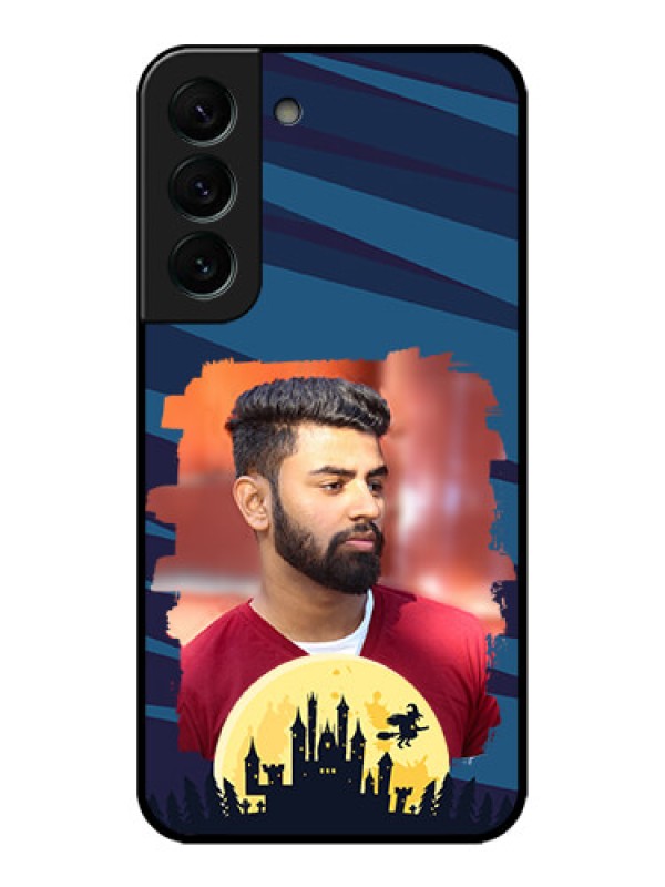 Custom Galaxy S22 Plus 5G Custom Metal Phone CaseHalloween Witch Design