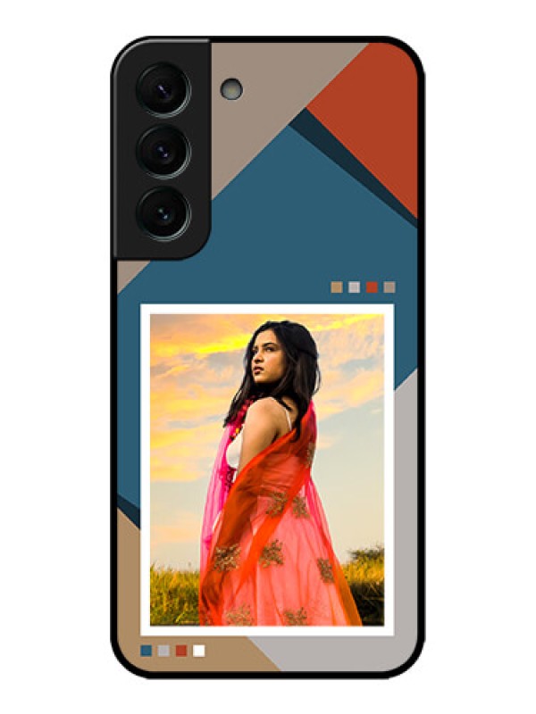 Custom Galaxy S22 Plus 5G Custom Metal Phone CaseRetro Color Pallet Design