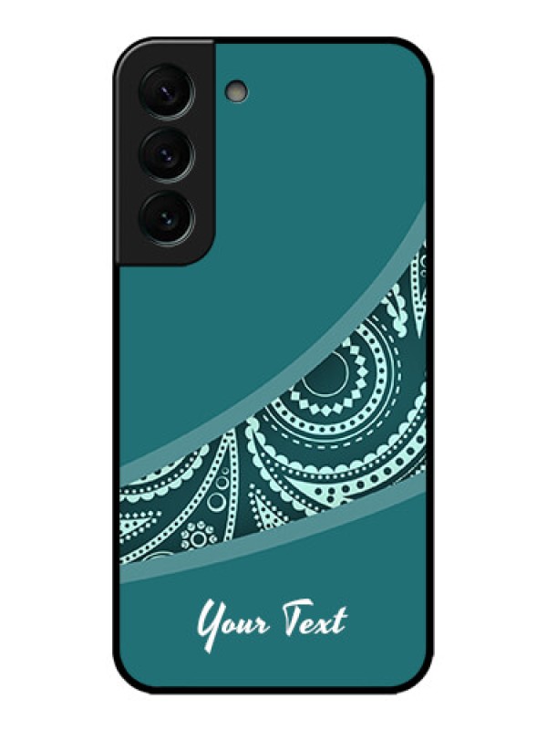 Custom Galaxy S22 Plus 5G Custom Metal Phone CaseSemi Visible Floral Design