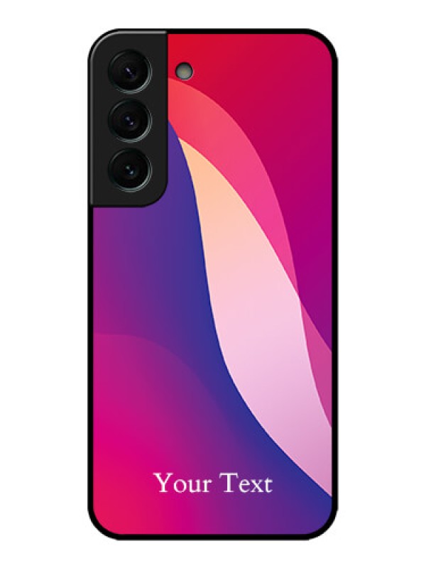 Custom Galaxy S22 Plus 5G Custom Metal Phone CaseDigital Abstract Overlap Design