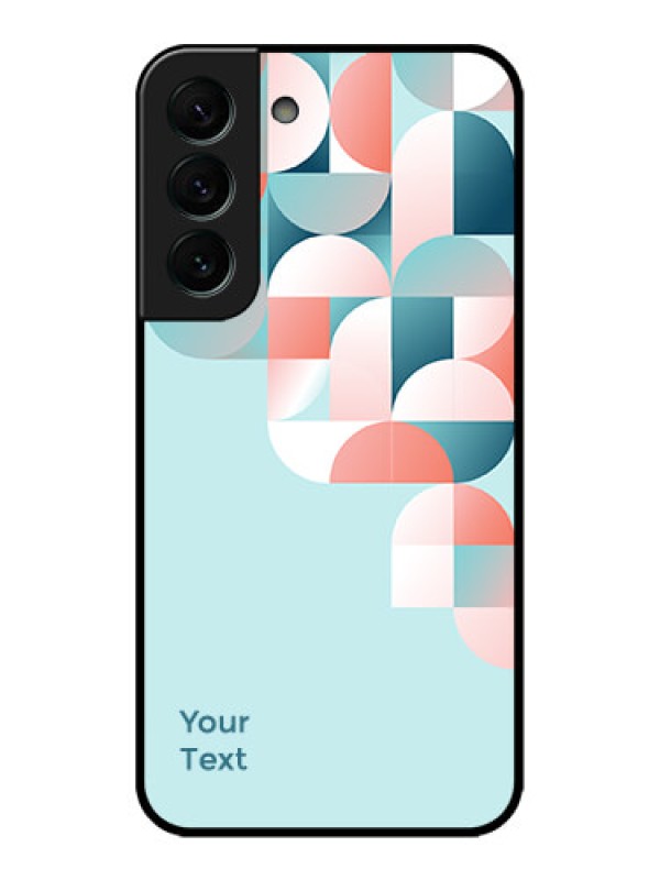 Custom Galaxy S22 Plus 5G Custom Metal Phone CaseStylish Semi - Circle Pattern Design