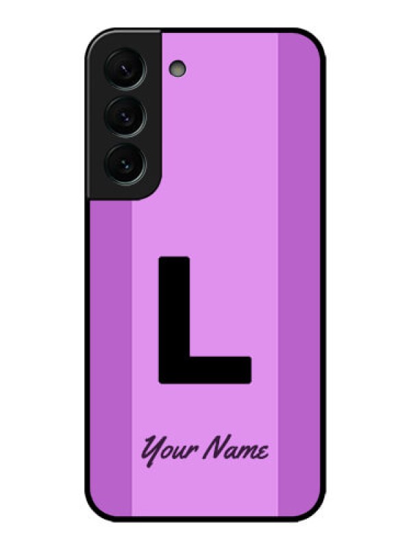 Custom Galaxy S22 Plus 5G Custom Metal Phone CaseTricolor Custom Text Design