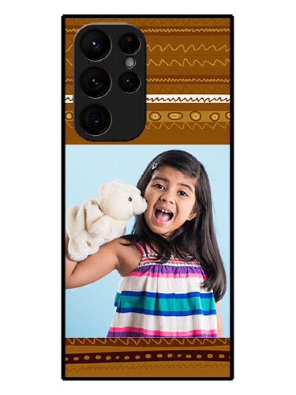 Custom Galaxy S22 Ultra 5G Custom Metal Phone CaseFriends Picture Upload Design