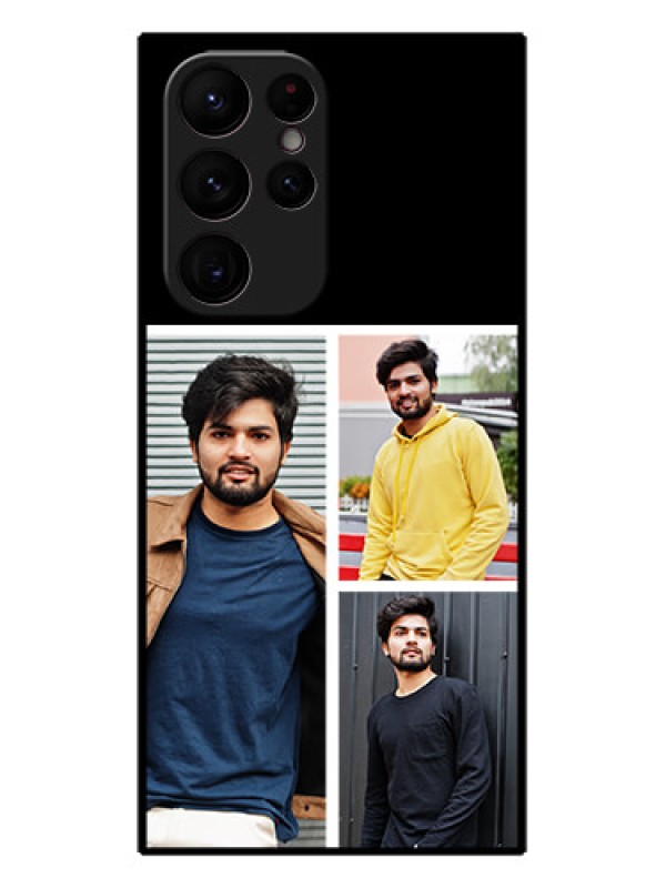 Custom Galaxy S22 Ultra 5G Custom Metal Phone CaseUpload Multiple Picture Design