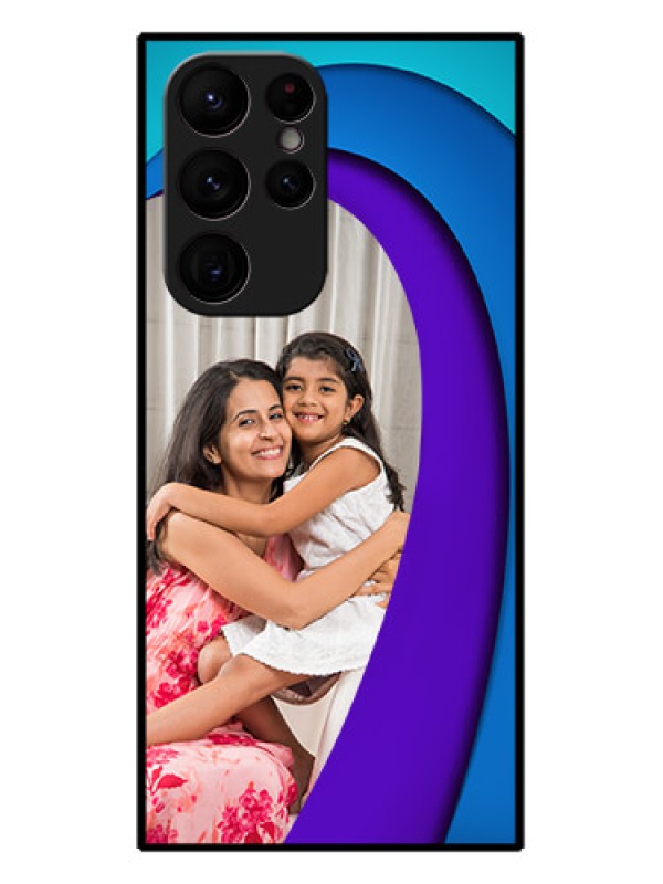 Custom Galaxy S22 Ultra 5G Custom Metal Phone CaseSimple Pattern Design