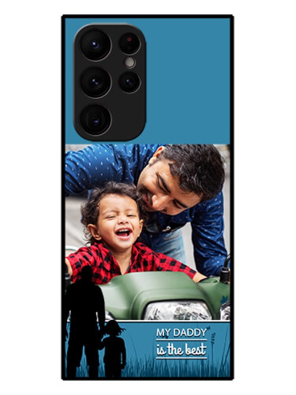 Custom Galaxy S22 Ultra 5G Custom Metal Phone CaseBest Dad Design