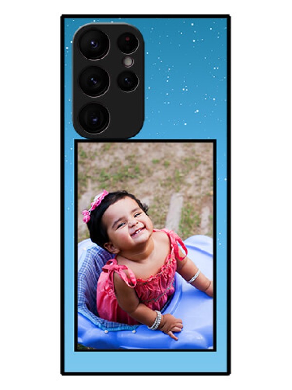 Custom Galaxy S22 Ultra 5G Custom Metal Phone CaseWave Pattern Colorful Design