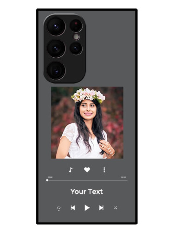 Custom Galaxy S22 Ultra 5G Custom Metal Phone CasePlay The Music Design