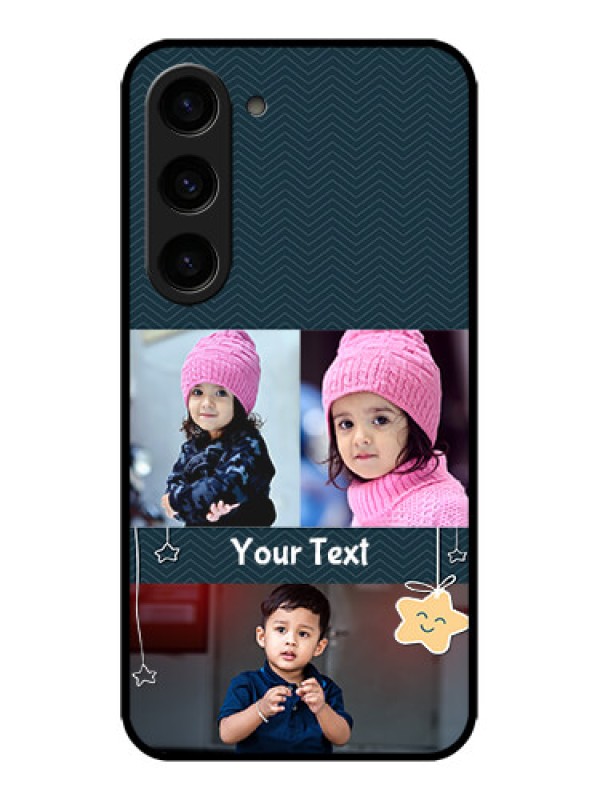 Custom Galaxy S23 5G Custom Metal Phone CaseHanging Stars Design