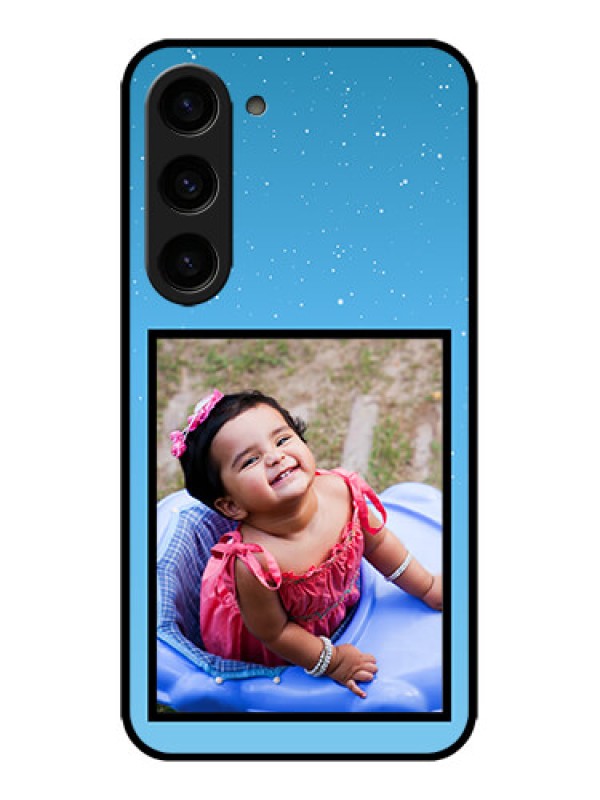 Custom Galaxy S23 5G Custom Metal Phone CaseWave Pattern Colorful Design