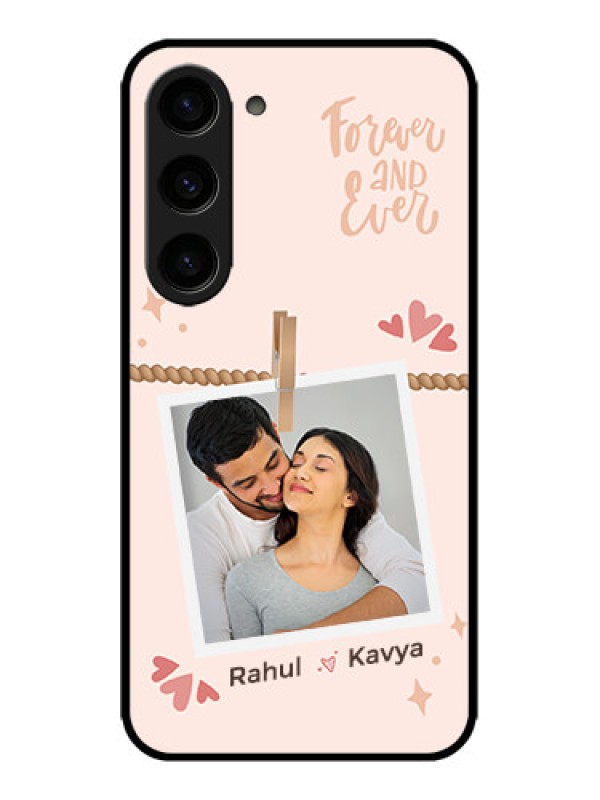 Custom Galaxy S23 5G Custom Metal Phone CaseForever And Ever Love Design