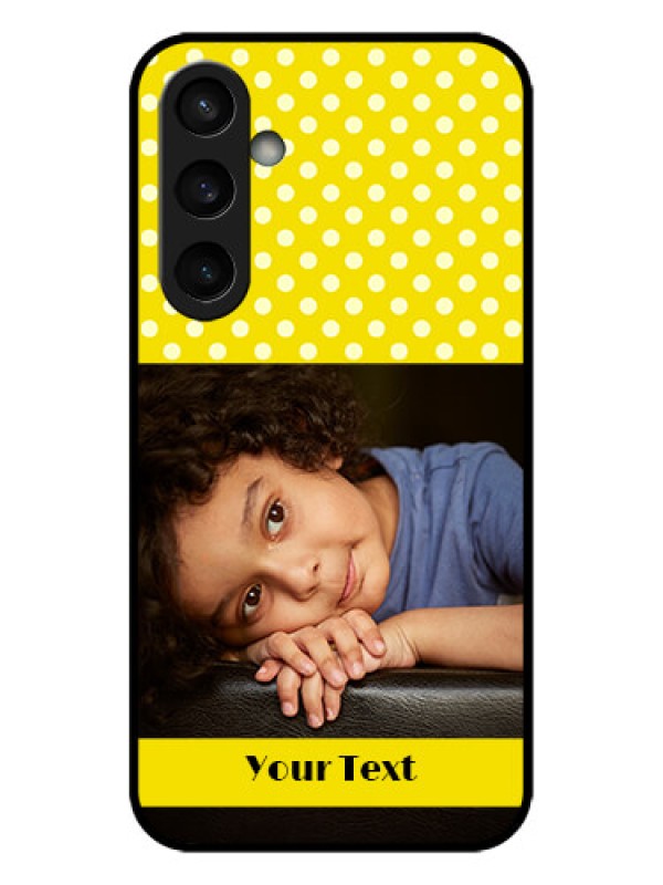 Custom Galaxy S23 FE 5G Custom Metal Phone CaseBright Yellow Case Design