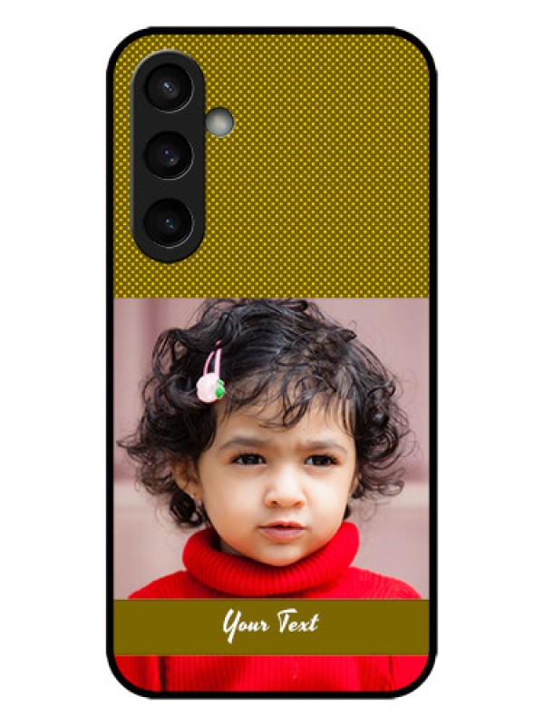 Custom Galaxy S23 FE 5G Custom Metal Phone CaseSimple Green Color Design