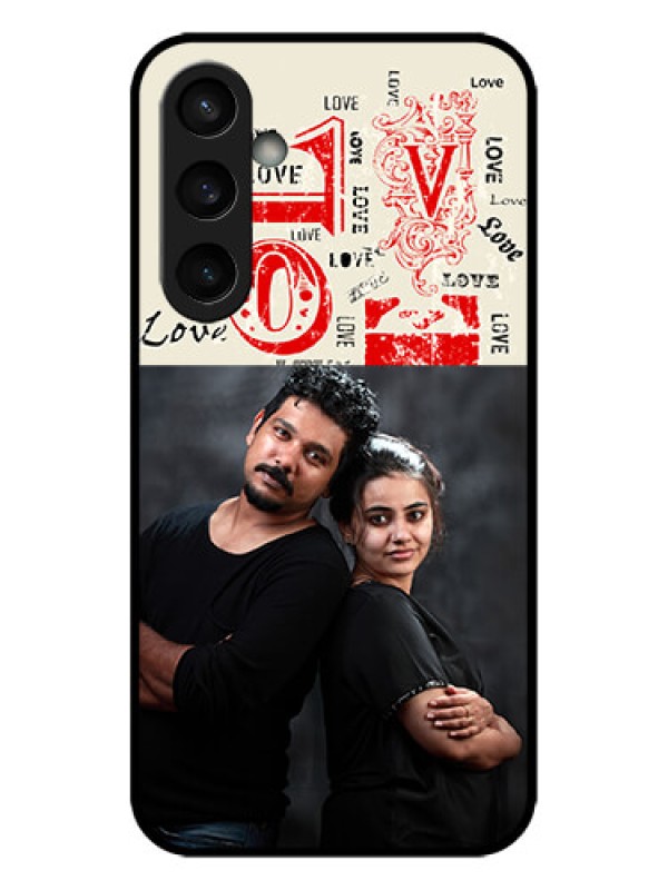 Custom Galaxy S23 FE 5G Custom Metal Phone CaseTrendy Love Design Case