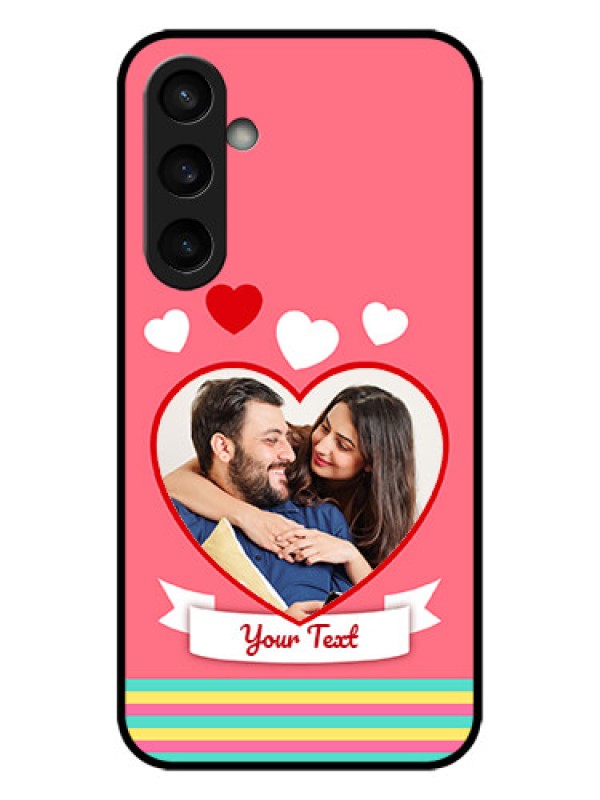 Custom Galaxy S23 FE 5G Custom Metal Phone CaseLove Shapes Doodle Design