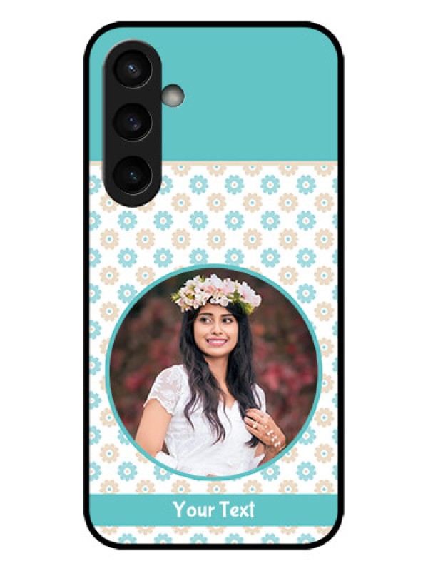 Custom Galaxy S23 FE 5G Custom Metal Phone CaseBeautiful Flowers Design