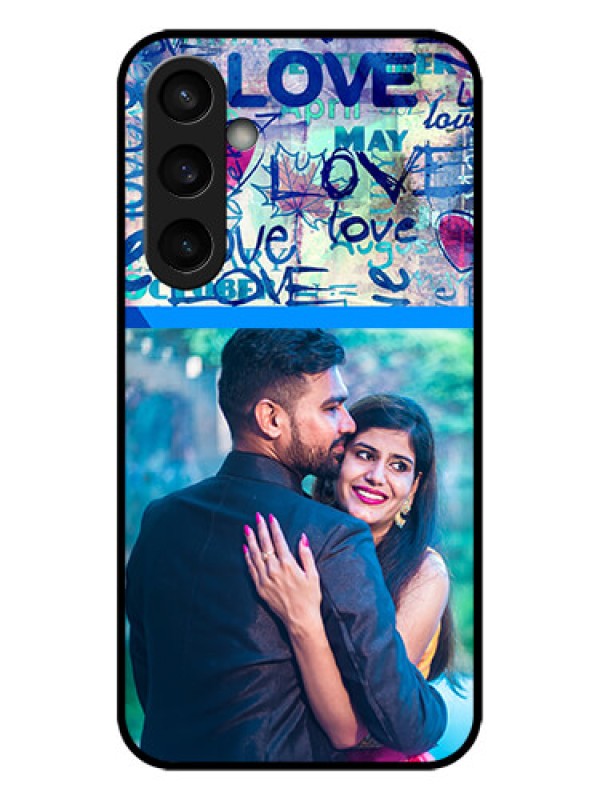 Custom Galaxy S23 FE 5G Custom Metal Phone CaseColorful Love Design