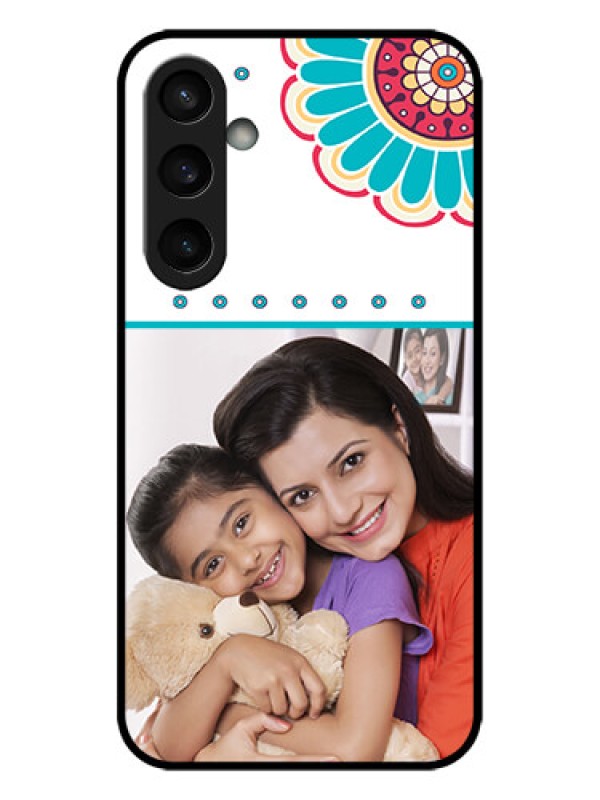 Custom Galaxy S23 FE 5G Custom Metal Phone CaseFlower Design