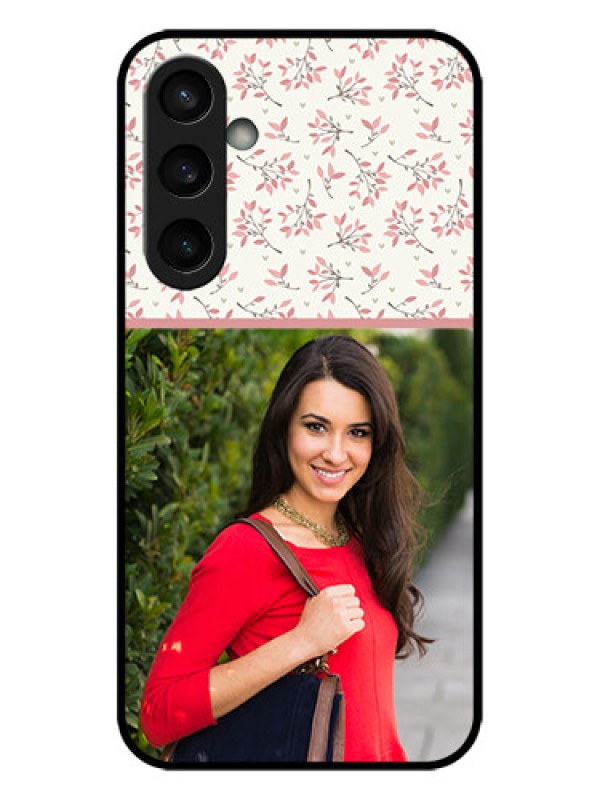 Custom Galaxy S23 FE 5G Custom Metal Phone CaseStunning Floral Design