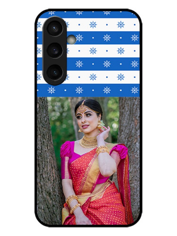 Custom Galaxy S23 FE 5G Custom Metal Phone CaseSnow Pattern Design