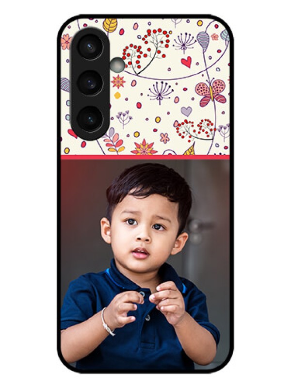 Custom Galaxy S23 FE 5G Custom Metal Phone CasePremium Floral Design