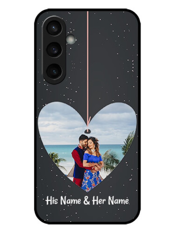 Custom Galaxy S23 FE 5G Custom Metal Phone CaseHanging Heart Design