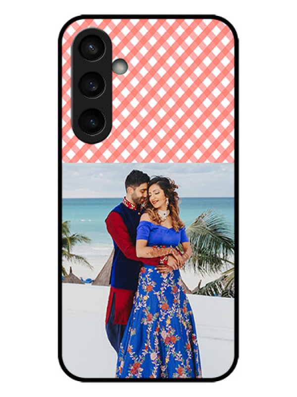 Custom Galaxy S23 FE 5G Custom Metal Phone CasePink Pattern Design