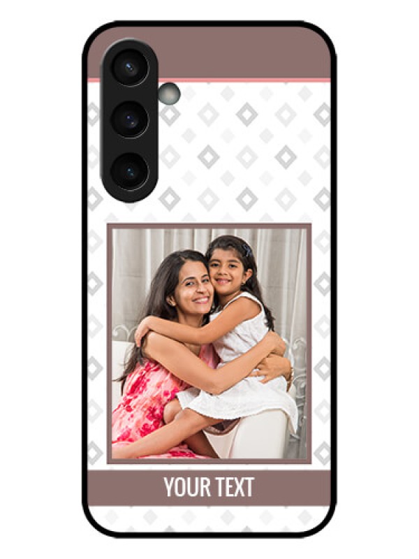 Custom Galaxy S23 FE 5G Custom Metal Phone CaseSimple Diamond Design