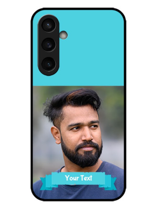 Custom Galaxy S23 FE 5G Custom Metal Phone CaseBlue Color Design