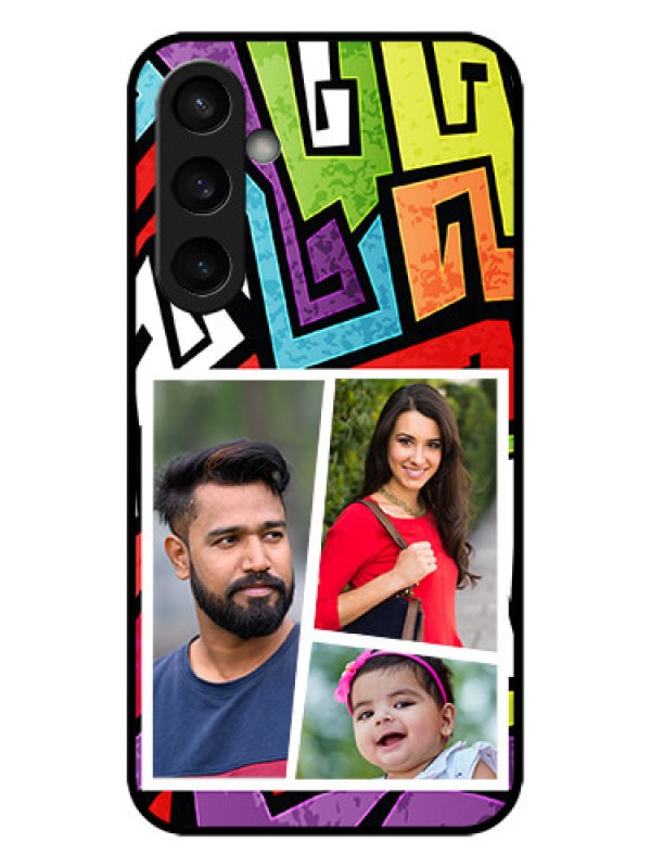 Custom Galaxy S23 FE 5G Custom Metal Phone CaseGraffiti Pattern Design