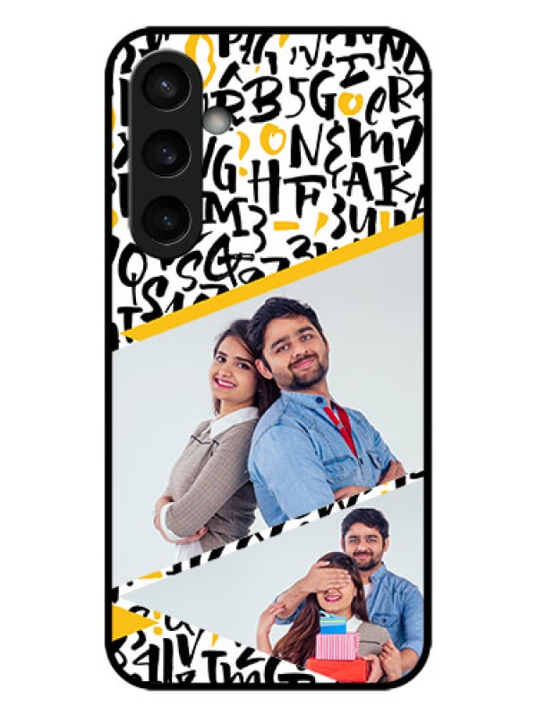 Custom Galaxy S23 FE 5G Custom Metal Phone CaseLetters Pattern Design