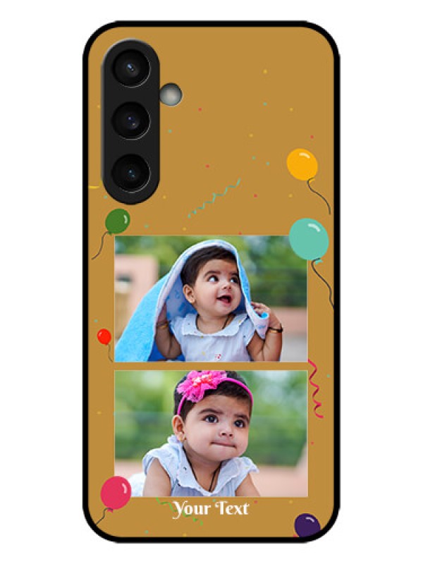 Custom Galaxy S23 FE 5G Custom Metal Phone CaseImage Holder With Birthday Celebrations Design