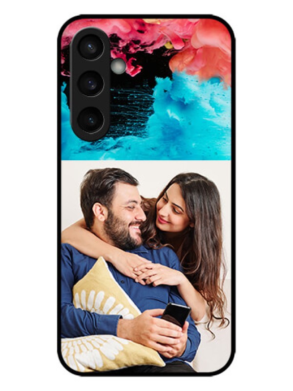 Custom Galaxy S23 FE 5G Custom Metal Phone CaseQuote With Acrylic Painting Design