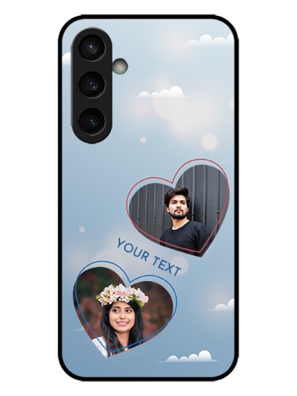 Custom Galaxy S23 FE 5G Custom Metal Phone CaseBlue Color Couple Design