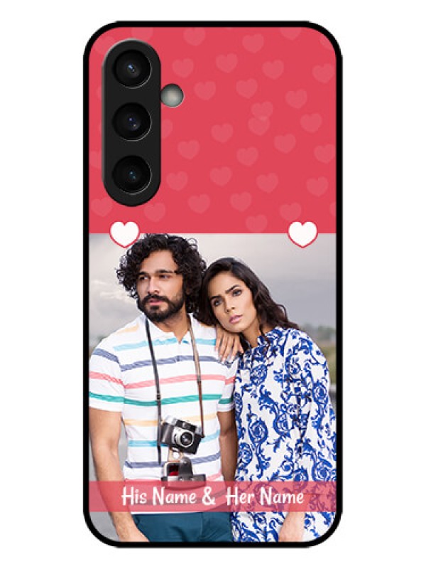 Custom Galaxy S23 FE 5G Custom Metal Phone CaseSimple Love Design