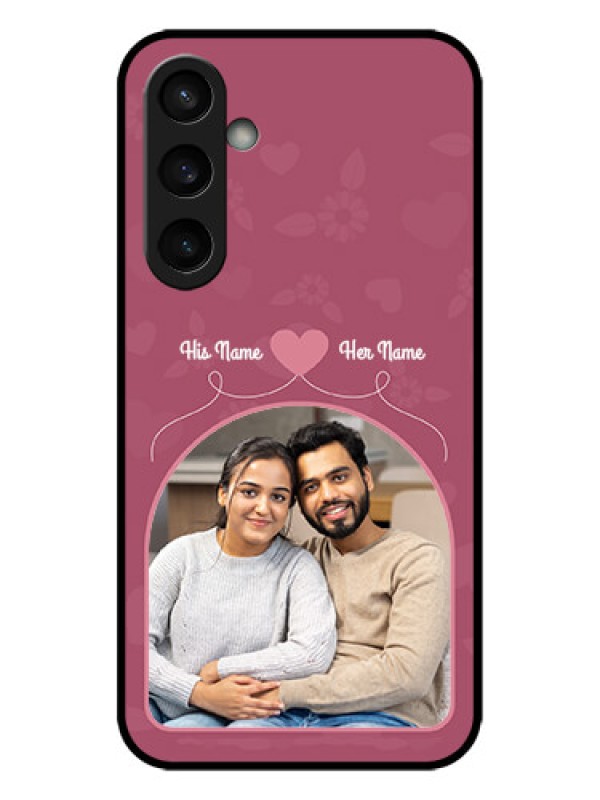 Custom Galaxy S23 FE 5G Custom Metal Phone CaseLove Floral Design