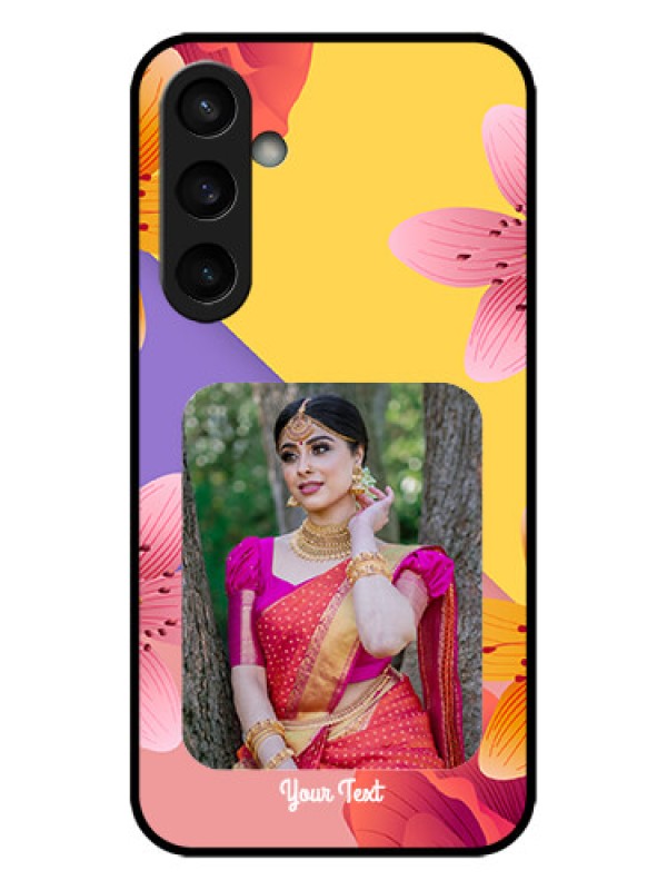 Custom Galaxy S23 FE 5G Custom Metal Phone Case3 Image With Vintage Floral Design