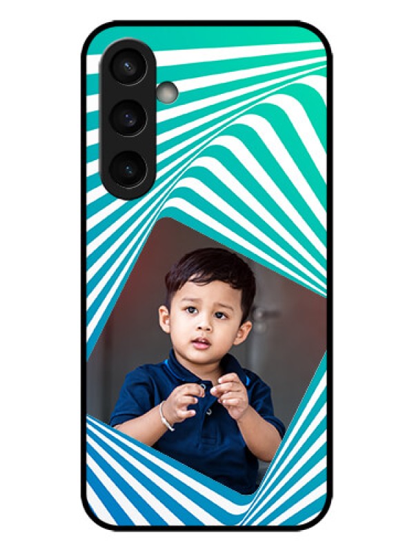 Custom Galaxy S23 FE 5G Custom Metal Phone CaseAbstract Spiral Design