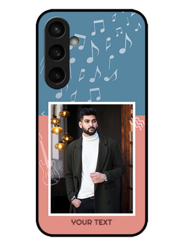 Custom Galaxy S23 FE 5G Custom Metal Phone CaseWith Color Musical Note Design