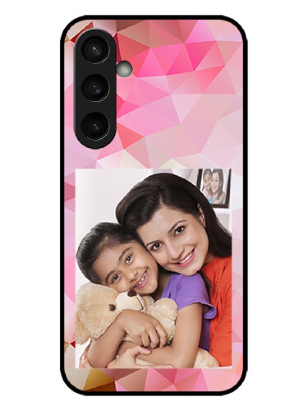 Custom Galaxy S23 FE 5G Custom Metal Phone CaseAbstract Triangle Design