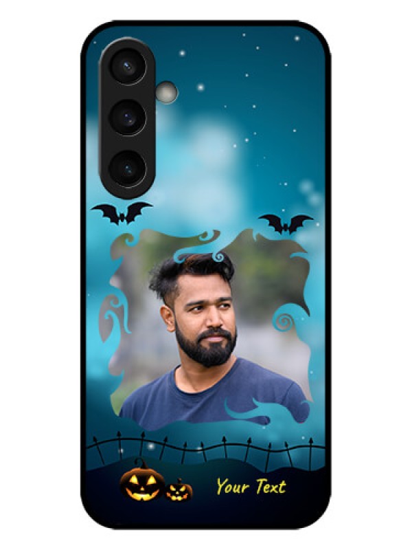 Custom Galaxy S23 FE 5G Custom Metal Phone CaseHalloween Frame Design