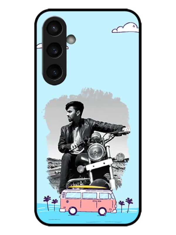 Custom Galaxy S23 FE 5G Custom Metal Phone CaseTravel and Adventure Design