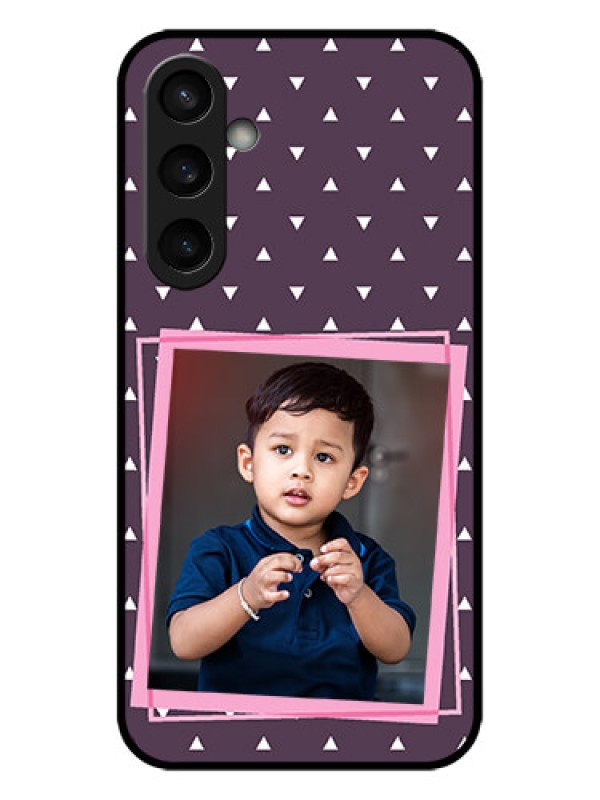 Custom Galaxy S23 FE 5G Custom Metal Phone CaseTriangle Pattern Dotted Design